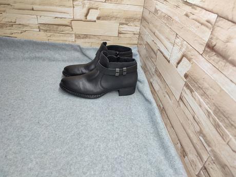 Rieker 36 - dámske čierne kožené topánky, rieker,36