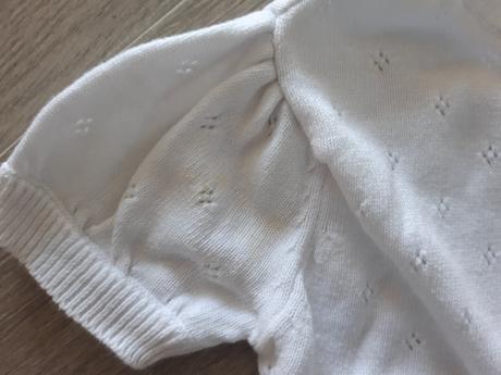 Biele bolerko k šatám, topomini,80