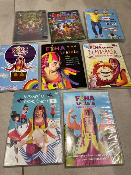 8 dvd fíha tralala,miro jaroš,spievankovo, 