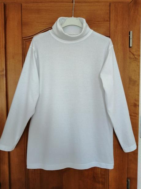 Biely bavlnený rolák, only,40