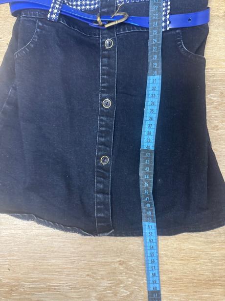 Košeľové riflové šaty, 110