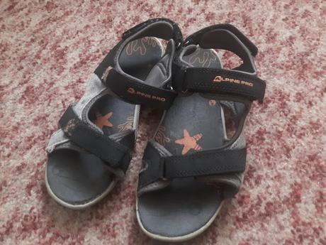 Chlapčenské čierne sandáliky, alpine pro,34