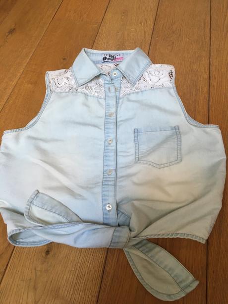 Denimovy top, terranova,s