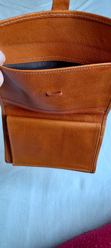 Retro kožená peňaženka,