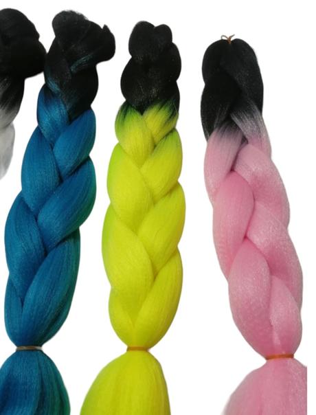 Kanekalom ombré - výroba copov a afro účesov,