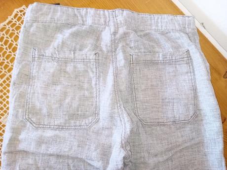 Ľanové nohavice, h&m,128