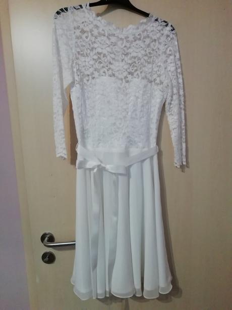 Krátke svadobné alebo popolnočné šaty swing, m