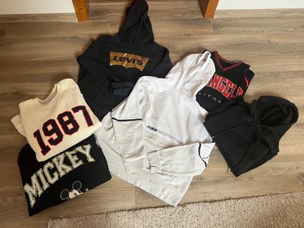 Balík mikín (značkové) levis, nike, nike,l