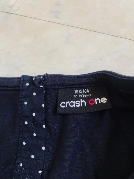 Bavlnené tričko peplum pop, crashone,158