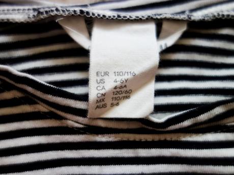 Šaty h&m 110/116, h&m,110