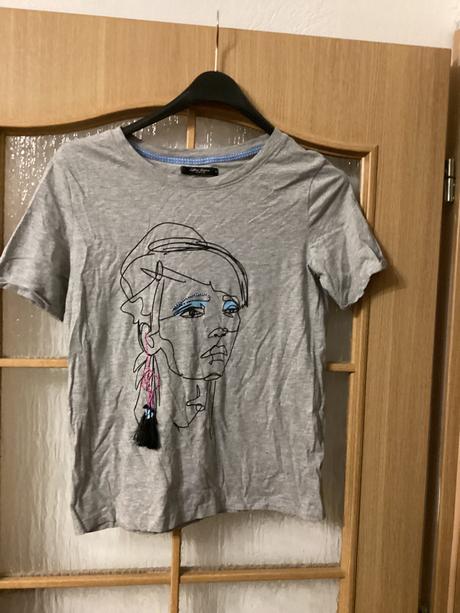 Tričko s korálkami a strapcami, mohito,s