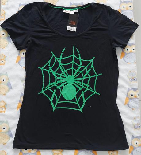 Svietiace tričko s pavúkom veľ. m-l, l / m