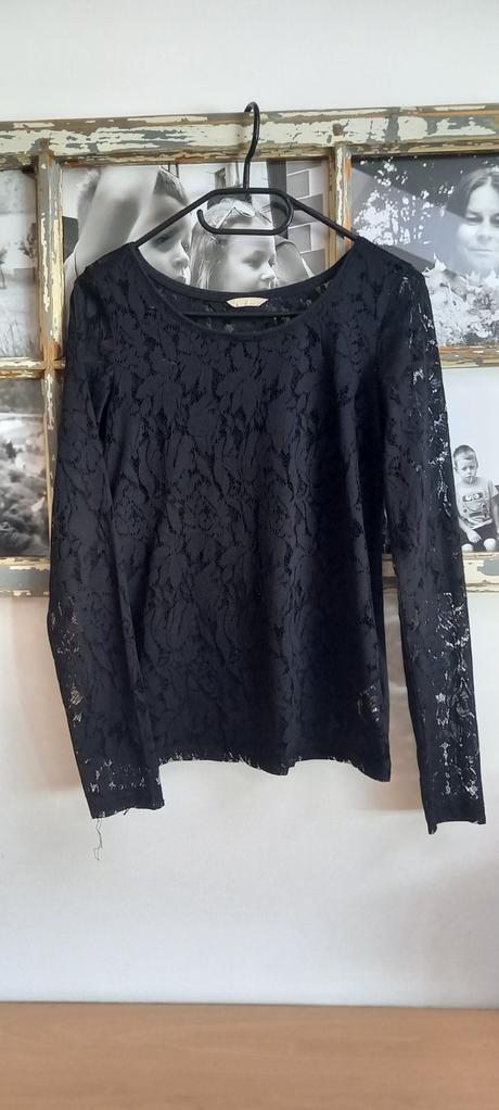 Tenké tričko s čipkované, calliope,s