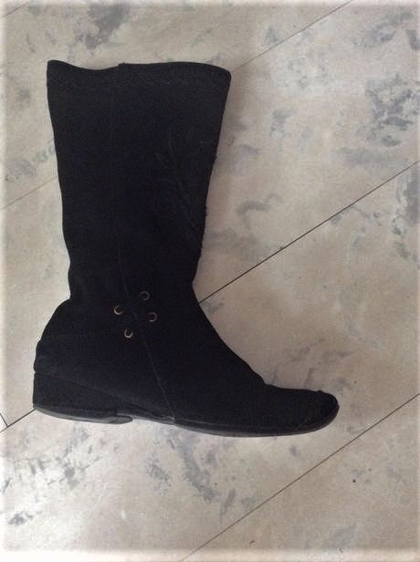 Semišové kožené čižmy 39/40, 39