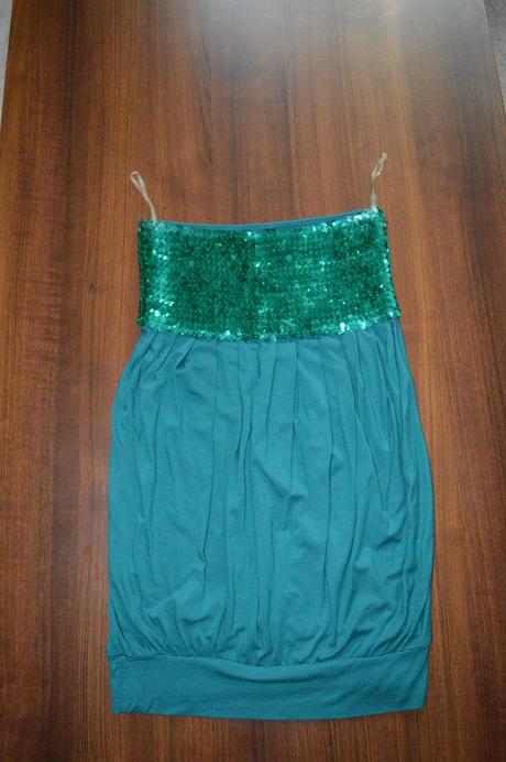 Dlhy top s trblietkami bez rukavov, amisu,s