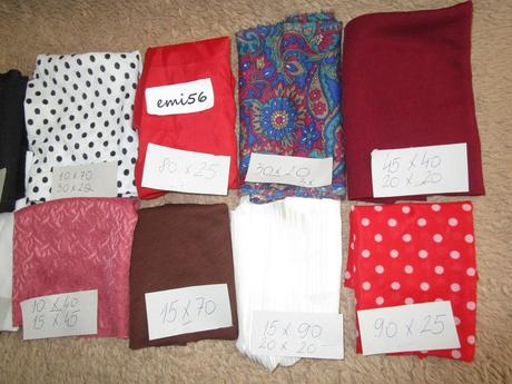 2331. kúsky látky,