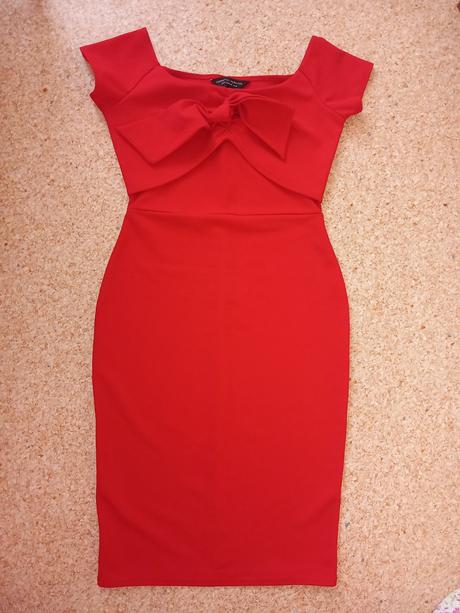 Červené šaty zn. dorothy perkins v.38, dorothy perkins,38