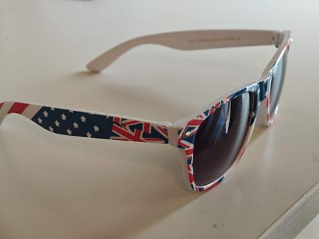 Dievčenské okuliare motív usa, 