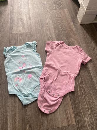 Body s krátkym rukávom 2ks, 80