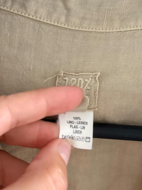Talianske ľanové košeľové šaty 120 lino béžové, l