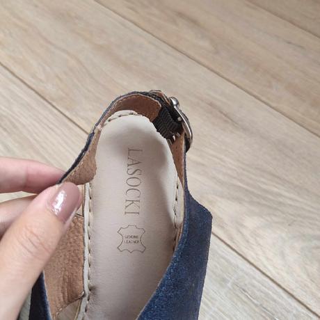 Tmavomodré sandále - 37, lasocki,37