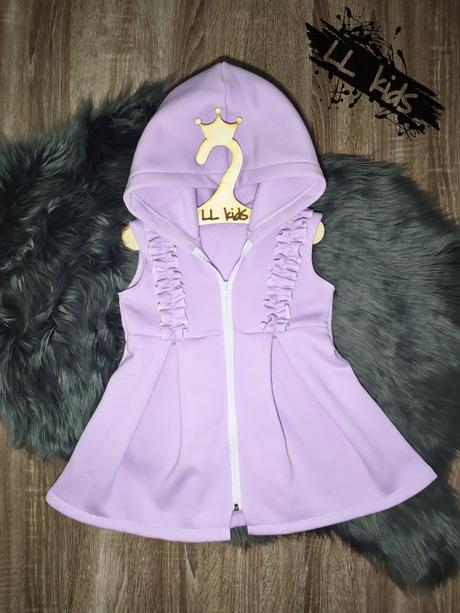 Tepláková vesta- hrubá, 86 - 128