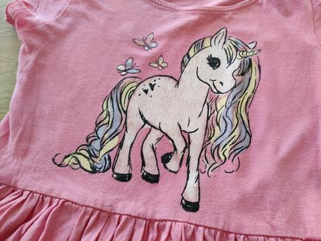 Šaty/tunika s krásnym jednorožcom, 116