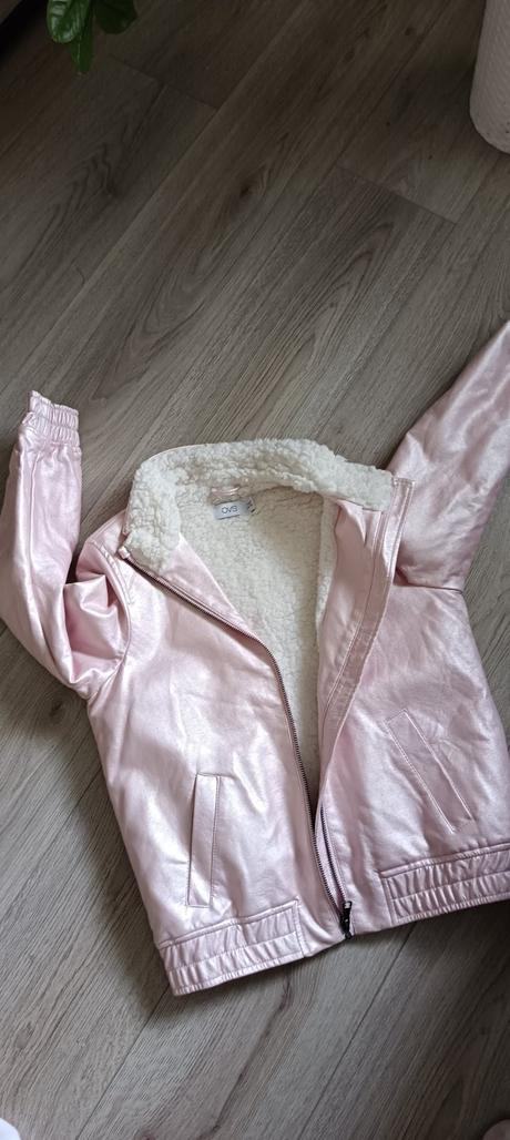 Teplá metalická bundička s kožušinkou, ovs,152