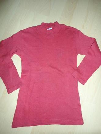 Cerveny rolacik dlhy rukav - darujem k objednavke, 116