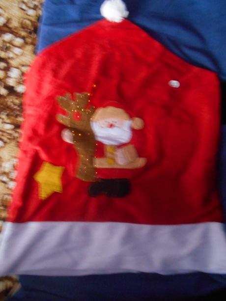 Vianočne navleky na stoličky blikajuce, 