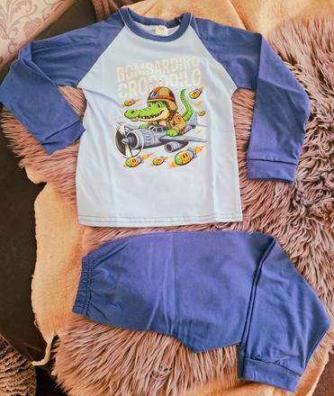 Bavlnené pyžamo bombardiro crocodilo 122, 128