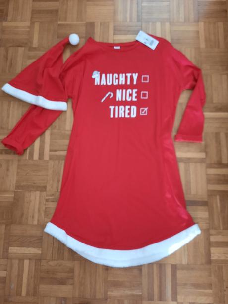 Nočná košeľa s mikulášskou čiapkou, f&f,s