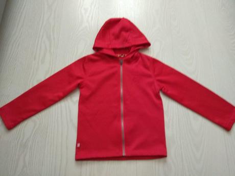 Červená mikina na zips, 122