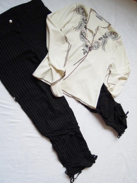 Trendové nohavice a topík. budte in, warehouse,s