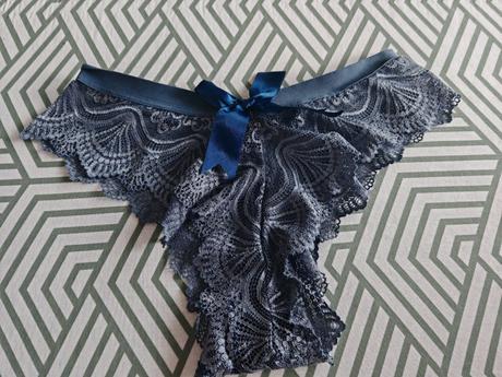 Sivimodre nohavičky s mašľou m,l, m