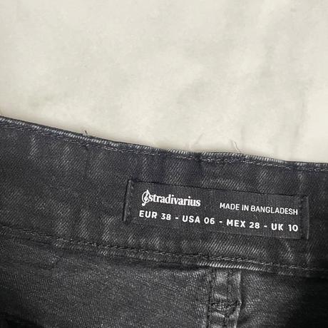 Stradivarius čierna rifľová sukňa, stradivarius,xs