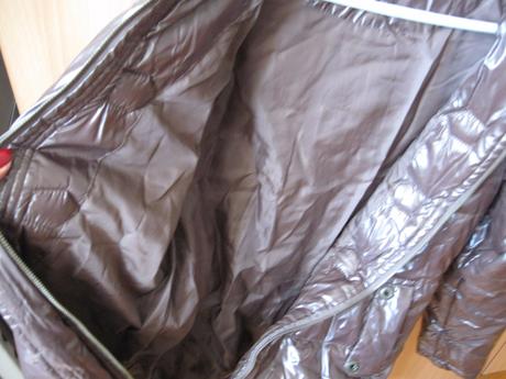 Zimná hnedá bunda "metalízovaná" , latino, l, l