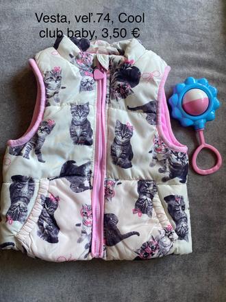 Vesta veľ.74 mačiatka, coolclub,74