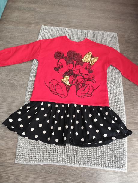Šaty mickey & minnie veľ. 116/122, disney,116