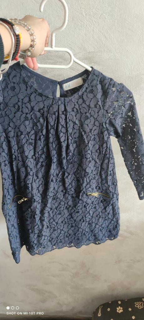 Čipkované šaty, h&m,110