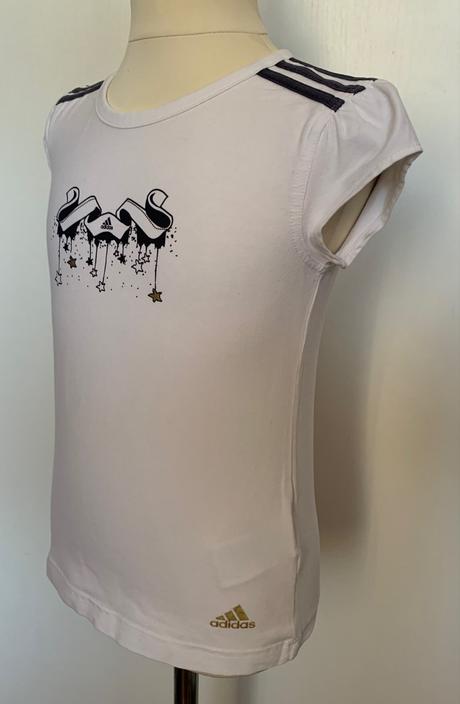 Adidas biele dievčenské tričko, adidas,140