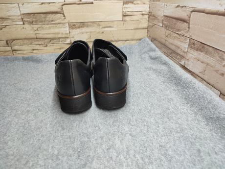 Rieker 38 - dámske kožené čierne topánky, rieker,38