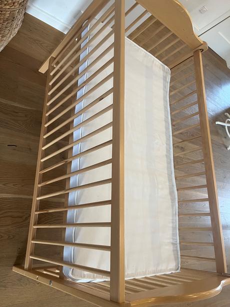 Buková postieľka, šírka (cm): 60,dĺžka (cm): 120