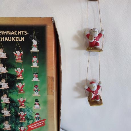 Keramický mikuláš retro reťaz ,4kusy nad sebou, 