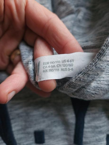 Krásna chlapčenská mikina h&m, v. 5-6 r.,ako nová, h&m,110