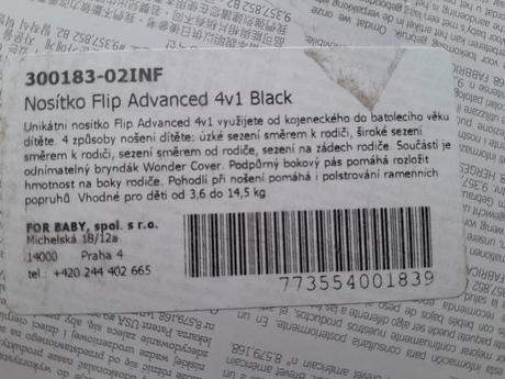 Nosič infantino flip 4 in 1 convertible, infantino