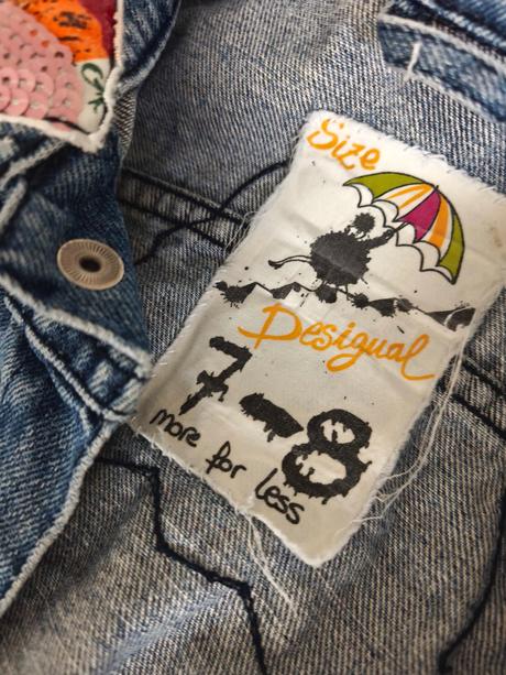 Riflová bunda desigual 122-128, desigual,122