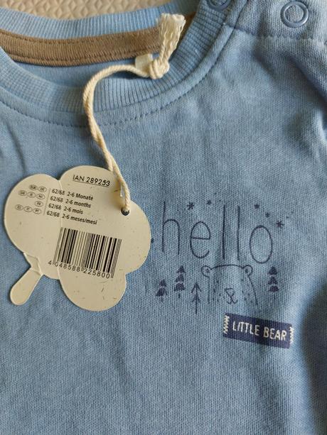 Nové tričko lupilu 62/68, lupilu,62