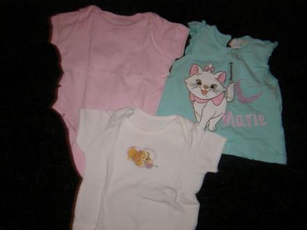 3 kusy chutnučkých vecí - body + tričko, 50–62