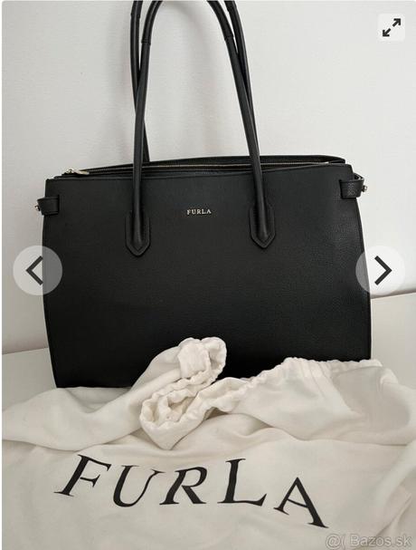 Kozena cierna kabelka znacky furla, furla